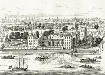 Lambeth Palace von der Themse, aus 